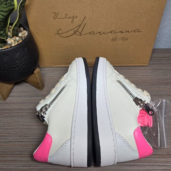 NEW!!! Vintage Havana Ariella Sneakers White Leopard Multi – Size 10 Toddler - Picture 6 of 13